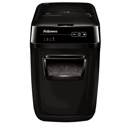 FELLOWES AUTOMAX 150C DISTRUGGIDOCUMENTI A FRAMMENTO CESTINO 32 LT CAPACITA' 150 FOGLI NERO